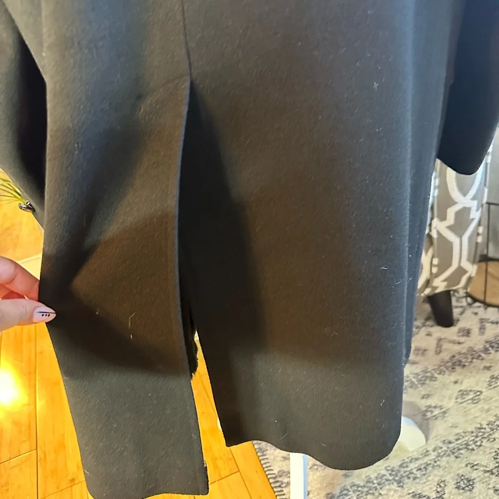 VTG Companion Wool Outercoat w/faux fur collar and faux & lining. Men’s XL Blk - Picture 11 of 14